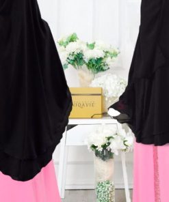 Black Niqab khimar Haura|نقاب أسود خمار حورة