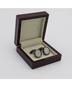 Bronze Color Round Cuff-links|