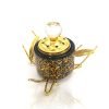 Gold Leaf Bakhoor Burner Black|Gold Leaf Bakhoor Burner Black|