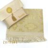 Gold Prayer Rug With Pouch