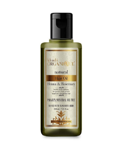 زيت شعر خادي أورجانيك بالحناء الطبيعي وإكليل الجبل