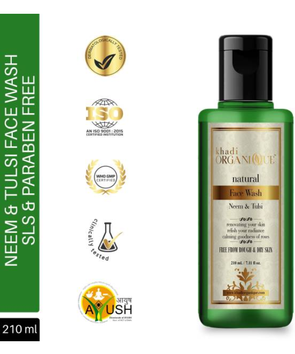 Khadi Organique Neem And Tea Tree Face Wash|