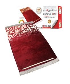 red memory foam prayer mat