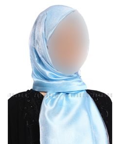 Organza Sea Blue Headscarf/Sheila|