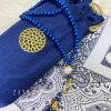 Prayer Rug With Pouch And Matching Tasbeeh in Blue