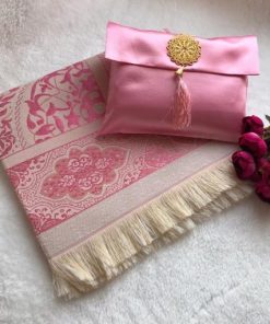 Prayer Rug With Pouch - Dark Pink