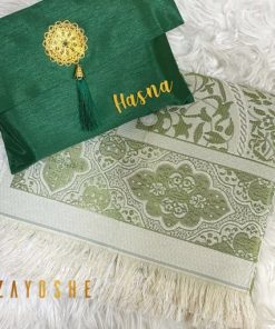 prayer rug with pouch green in Saudi Arabia