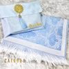 Light Blue Prayer Rug With Pouch in Saudi Arabia