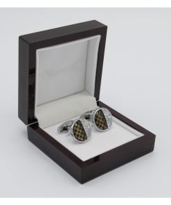 Round Half Squares Cufflinks|