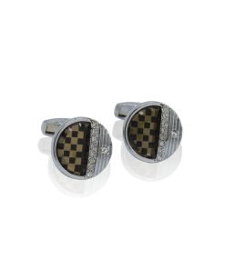 Round Half Squares Cufflinks