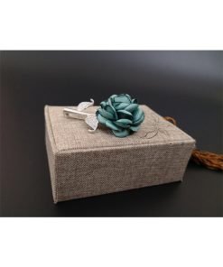 Teal Flower Brooch|