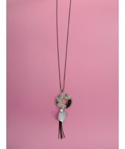 سلسلة طويلة قلادة خشبية