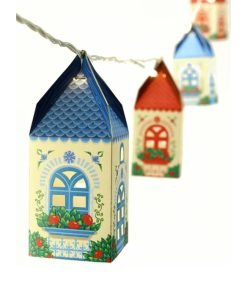 Set Of 10 Mini Happy Home Paper Lamps|