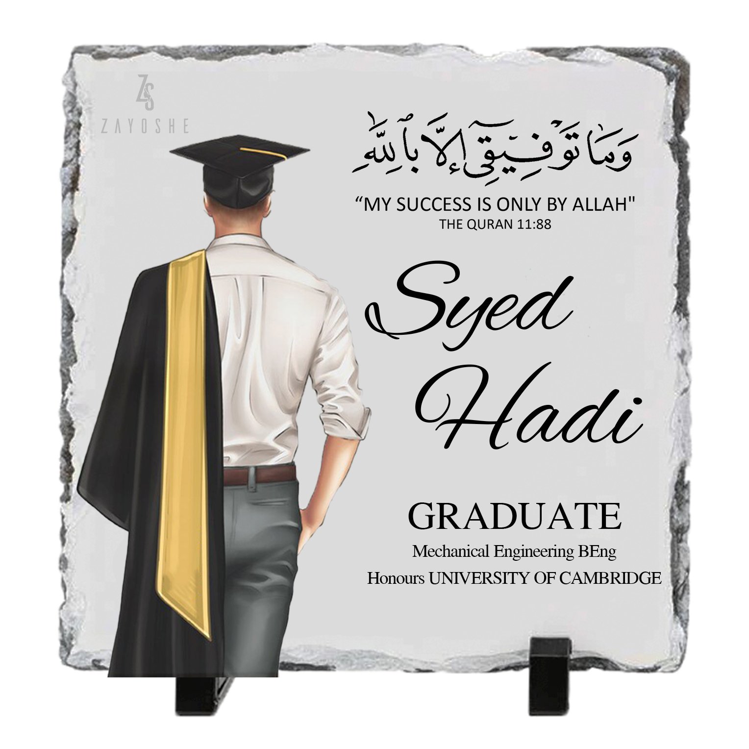 Personalized Graduation Rock Slate For Him