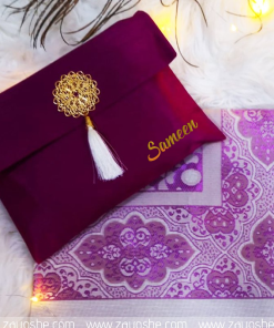 Magenta Prayer Rug With Pouch