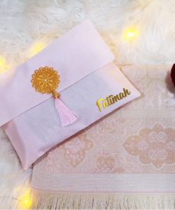 Light Pink Prayer Rug With Pouch