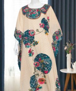 قفطان بيج مطبوع