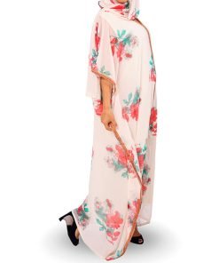 Chiffon Red & Green Kaftan