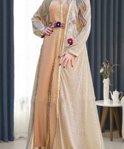 جلابية احتفالية ذهبية