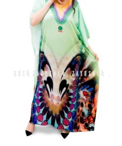Digital Print Kaftan-Green