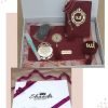 Islamic Gift Box With Velvet Quran - Maroon